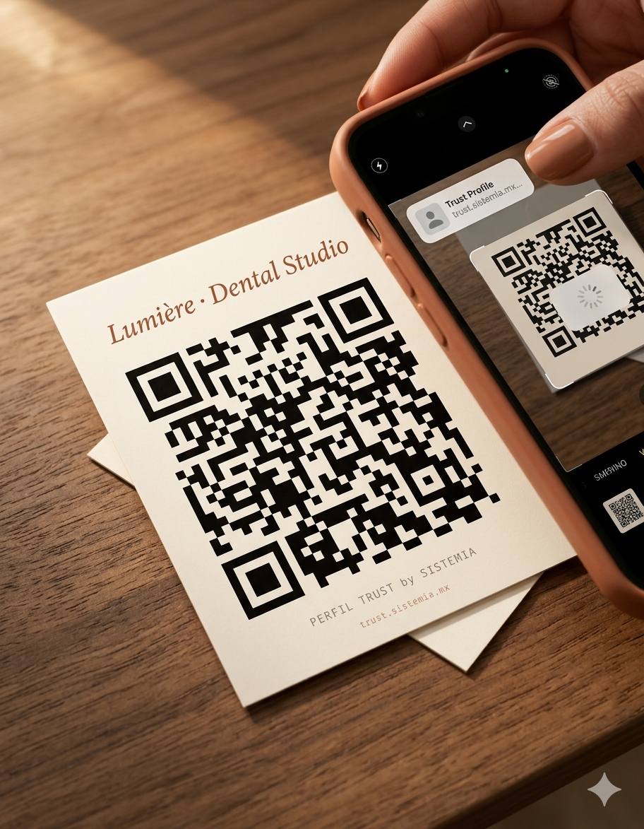 QR Trust escaneable con iPhone
