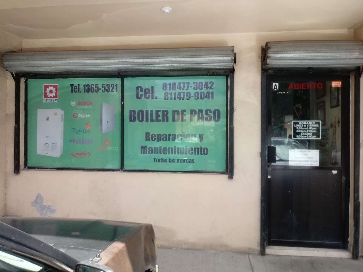 Boiler DE PASO, Otras zonas