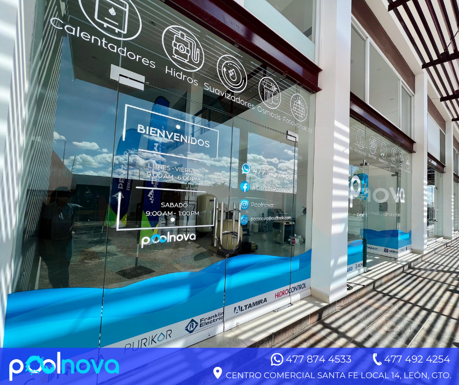 Albercas Poolnova - Bombas, Filtros y Bombas DE CALOR, Centro de León