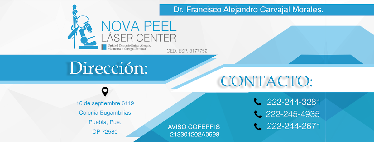 Unidad Dermatológica de Puebla - Dr. Francisco Alejandro Carvajal Morales, Otras zonas