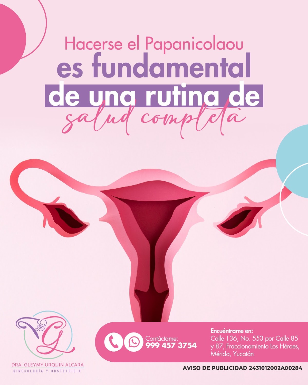 Dra. Gleymy Urquín A. Ginecóloga - Obstetra y Colposcopista, Otras zonas