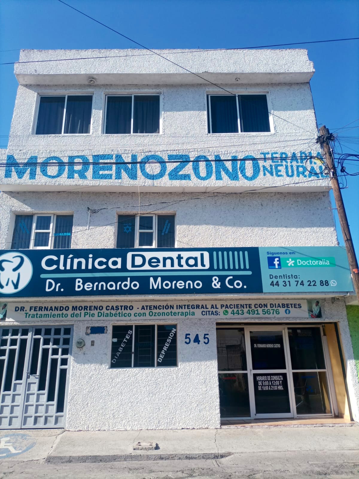 Dr. Bernardo Moreno & Co, Otras zonas