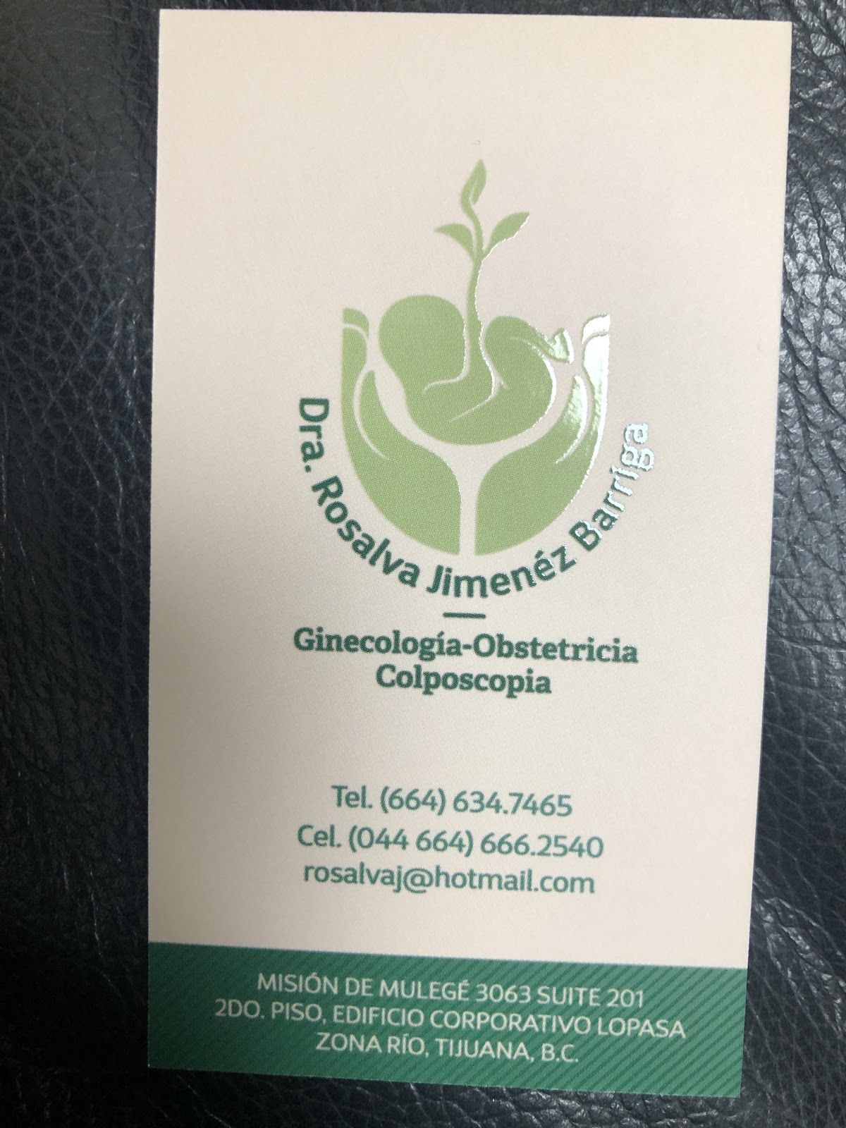 Dra. Rosalva Jímenez Barriga, Ginecólogo, Zona Río