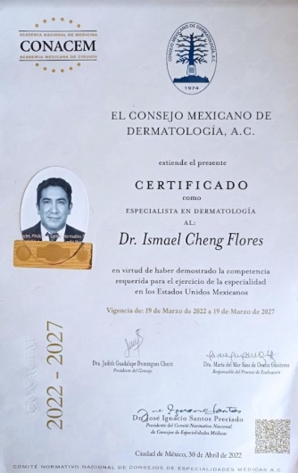 Dr. Ismael Cheng Flores, CDMX